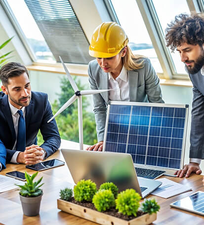 CADEF team working on renewable energy solutions